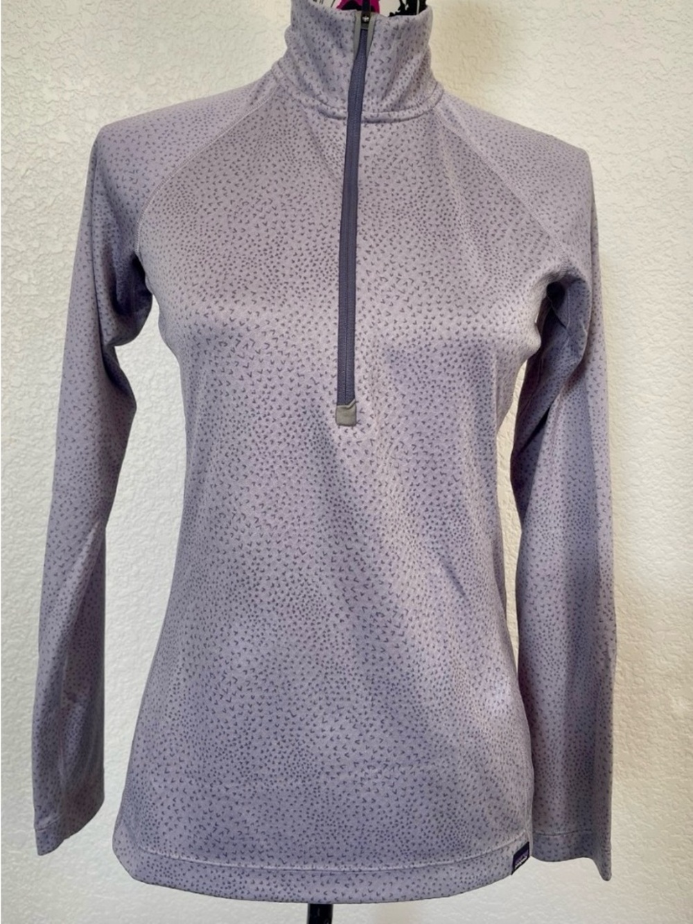 Patagonia Lavender Half-Zip Pullover Top